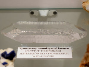 Syntetyczny kryształ kwarcu - Muzeum w Świętej Katarzynie